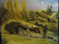 paisajes/ carreta de bueyes